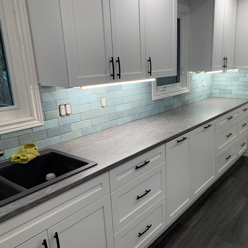 Spacious White Shaker Kitchen Renovation